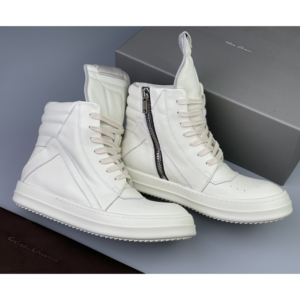 Rick Owens Geobasket High Top Sneakers - EUR FASHION