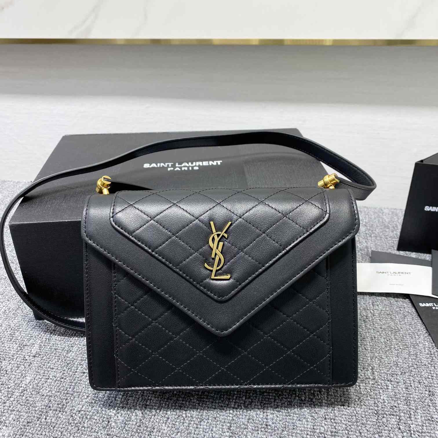 Saint Laurent Gaby Mini Satchel In Quilted Lambskin - EUR FASHION