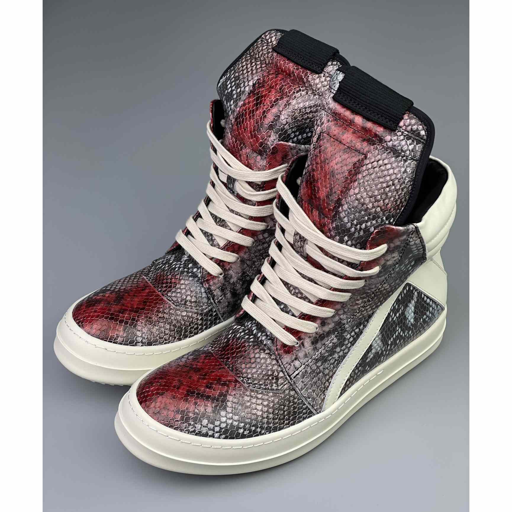 Rick Owens Geobasket High Top Sneakers - EUR FASHION