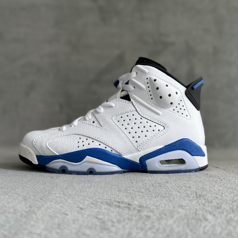 Air Jordan 6 Retro “Sport Blue” Sneaker     384664-107 - EUR FASHION