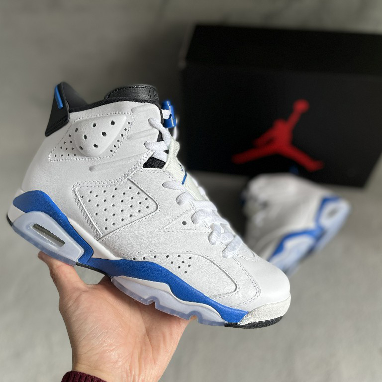 Air Jordan 6 Retro “Sport Blue” Sneaker     384664-107 - EUR FASHION