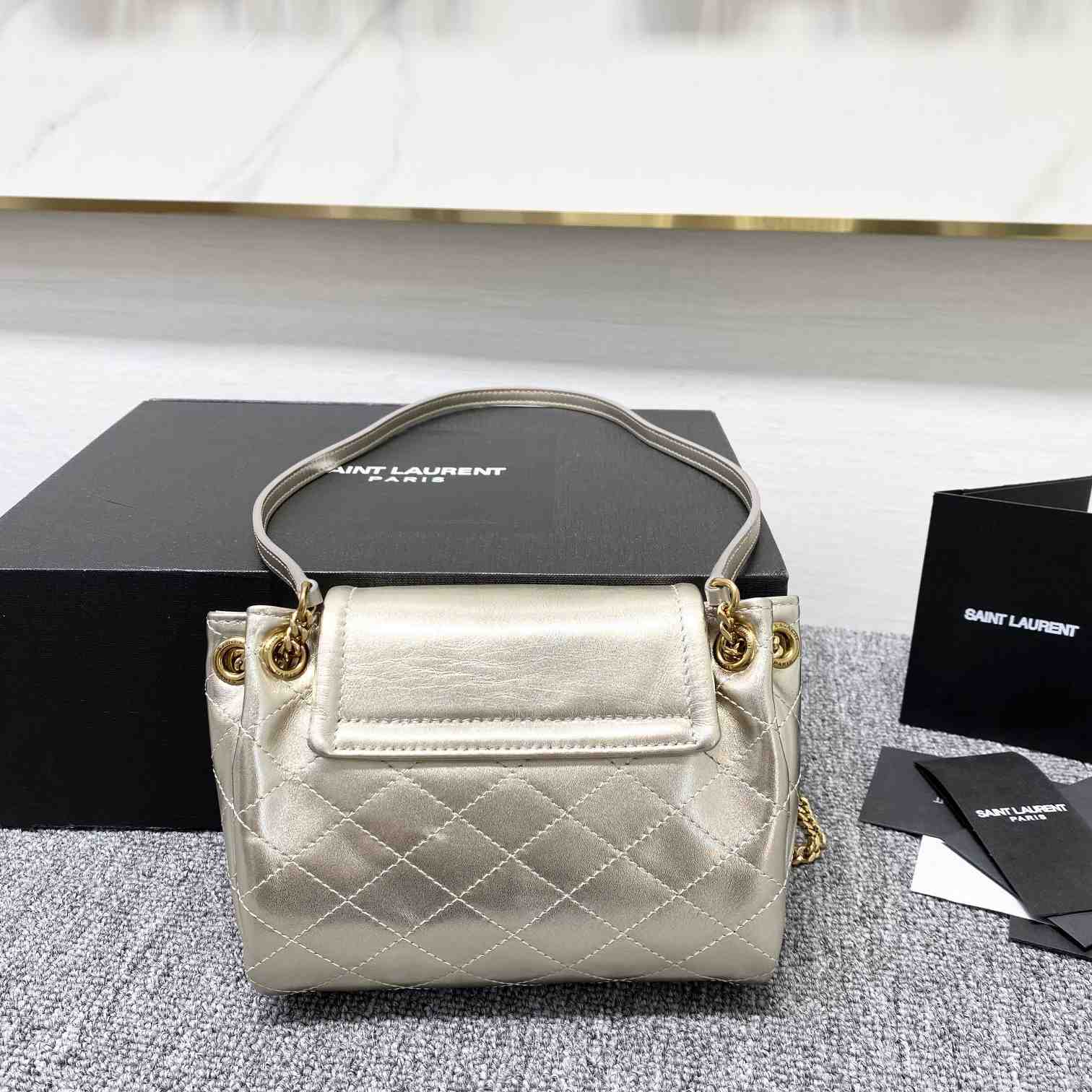 Saint Laurent Mini Nolita In Lambskin - EUR FASHION