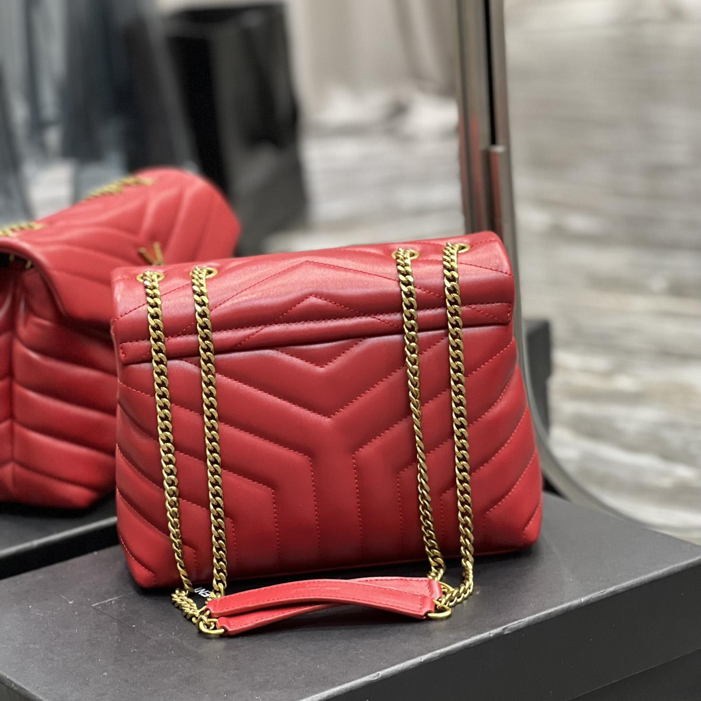 Saint Laurent Loulou Small Quilted Leather Shoulder Bag(25-17-9cm) - EUR FASHION