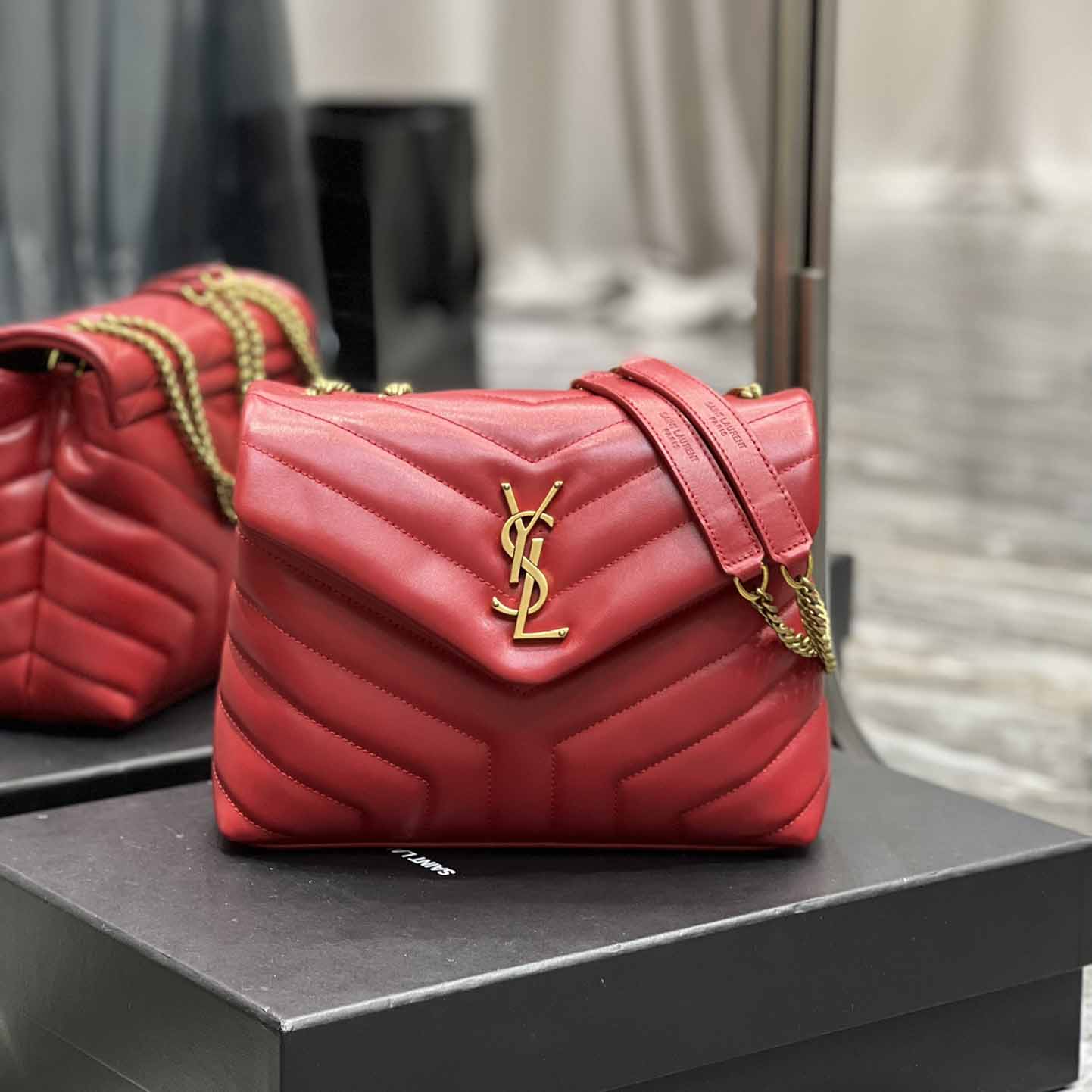 Saint Laurent Loulou Small Quilted Leather Shoulder Bag(25-17-9cm) - EUR FASHION