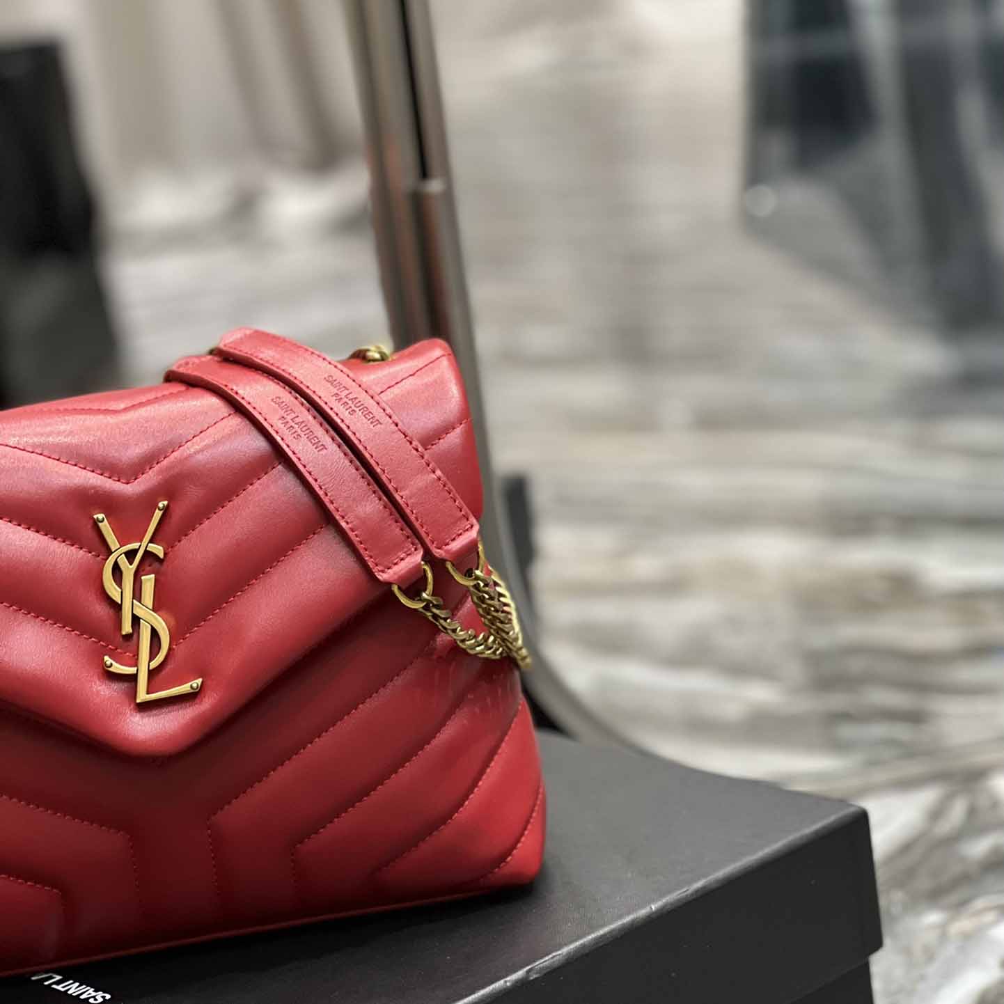 Saint Laurent Loulou Small Quilted Leather Shoulder Bag(25-17-9cm) - EUR FASHION