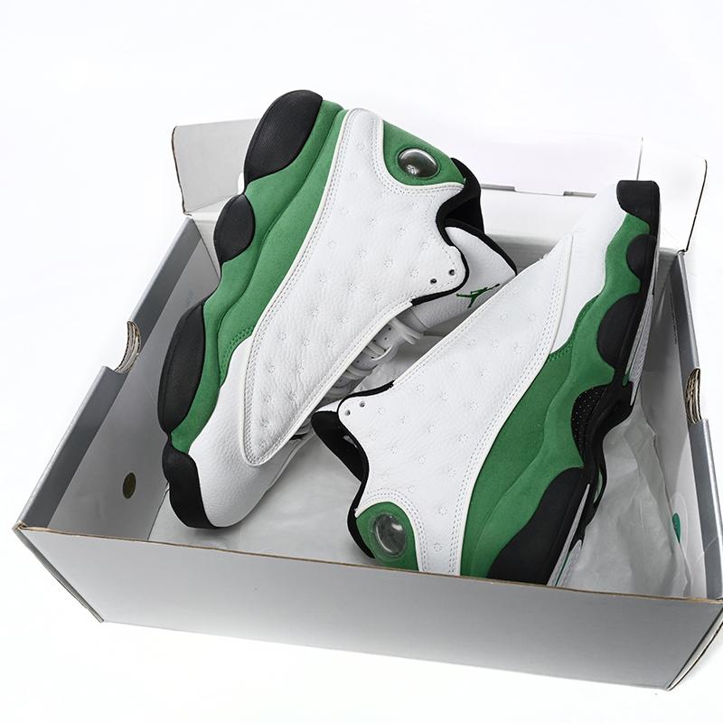 Air Jordan 13 Retro White Green Sneakers      DB6536-113 - EUR FASHION