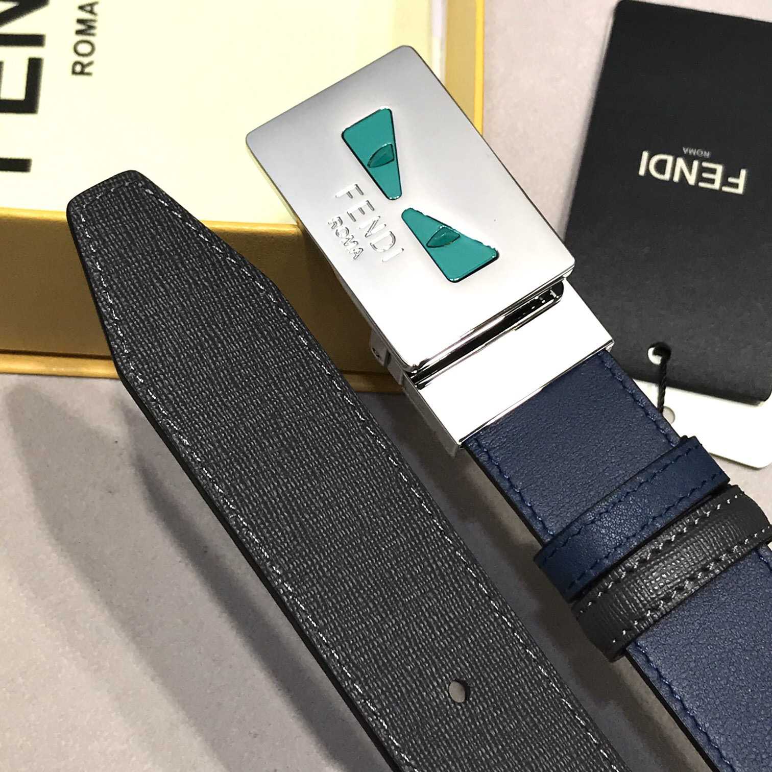Fendi Leather Belt    35mm - EUR FASHION