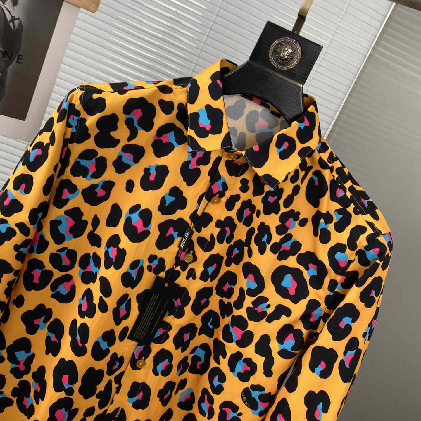 Versace Daisy Leopard Shirt - EUR FASHION