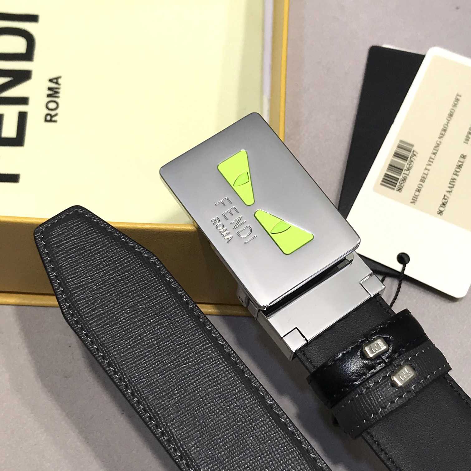 Fendi Leather Belt    35mm - EUR FASHION