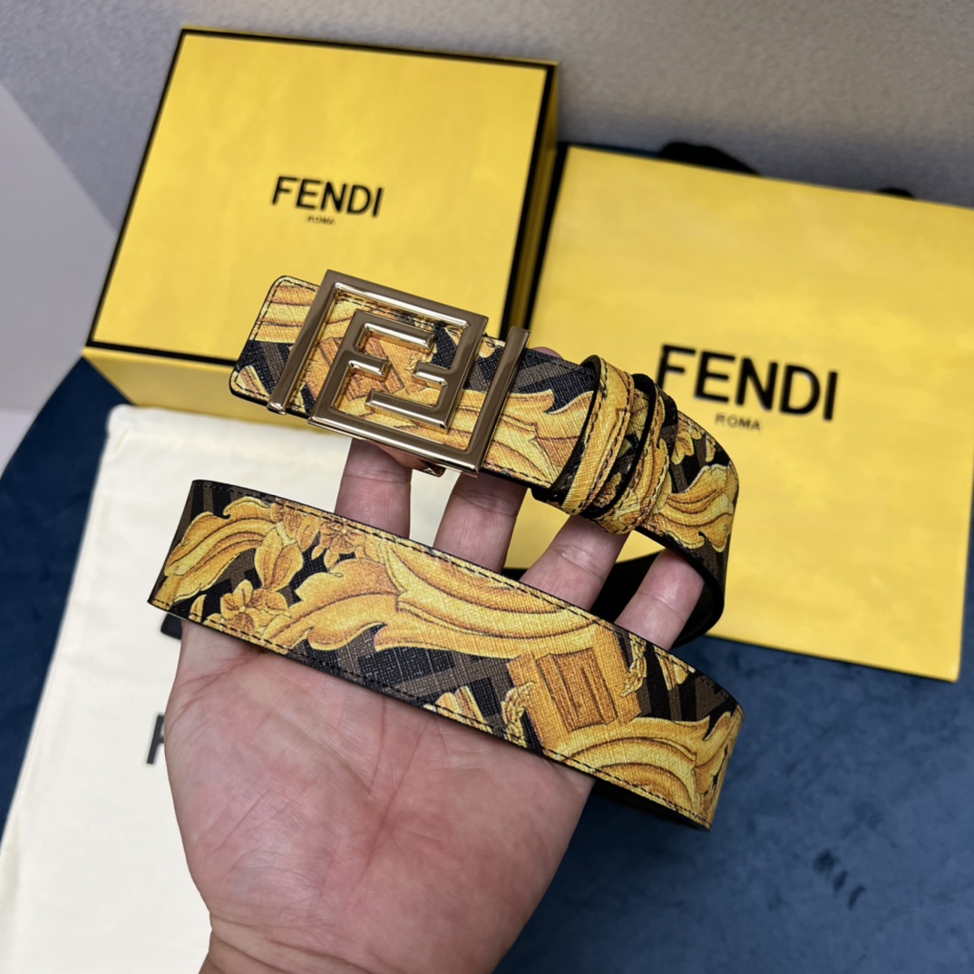 Fendi x Versace Fendace Reversible Belt - EUR FASHION