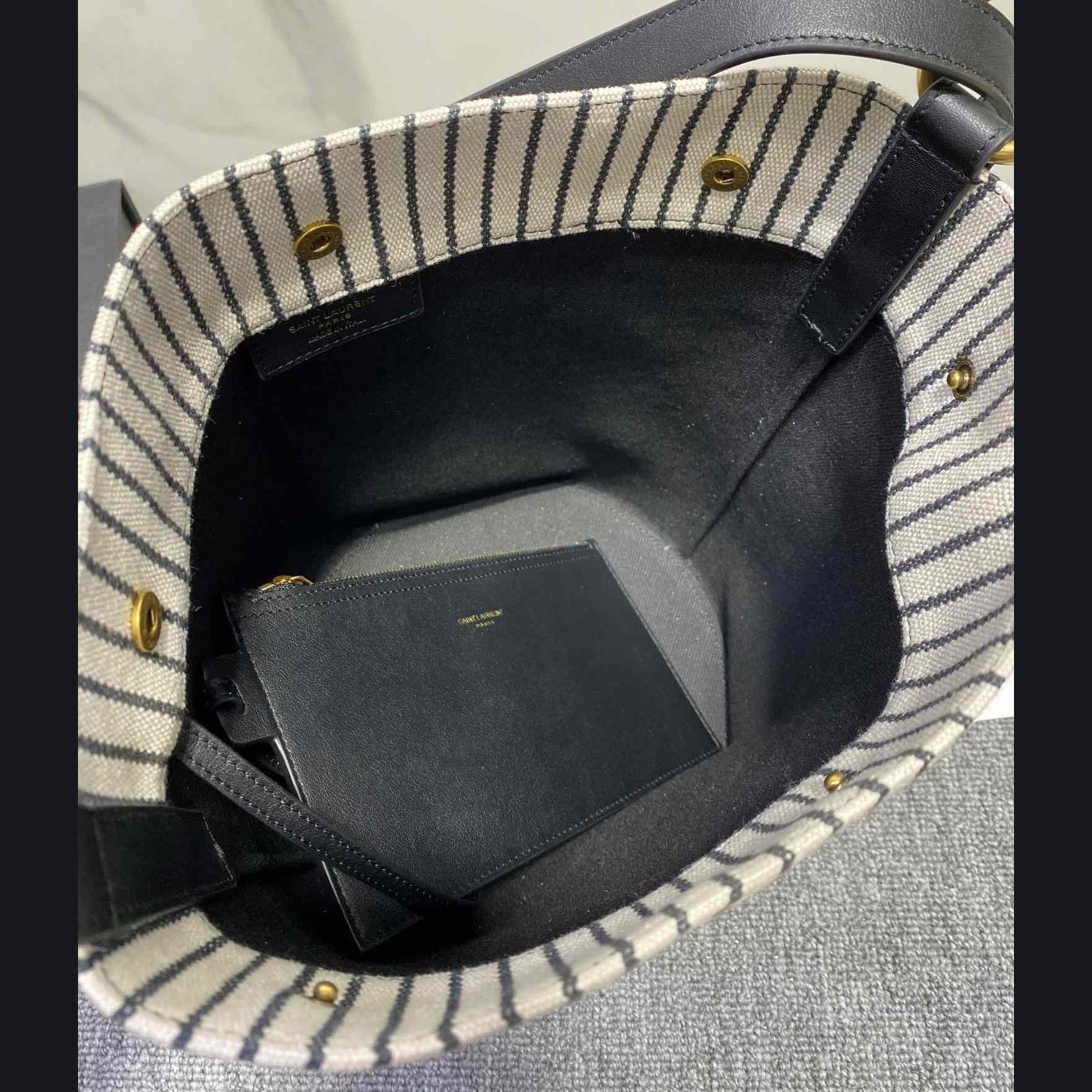Saint Laurent YSL Rive Gauche Bucket Canvas (31x20x27.5cm) - EUR FASHION
