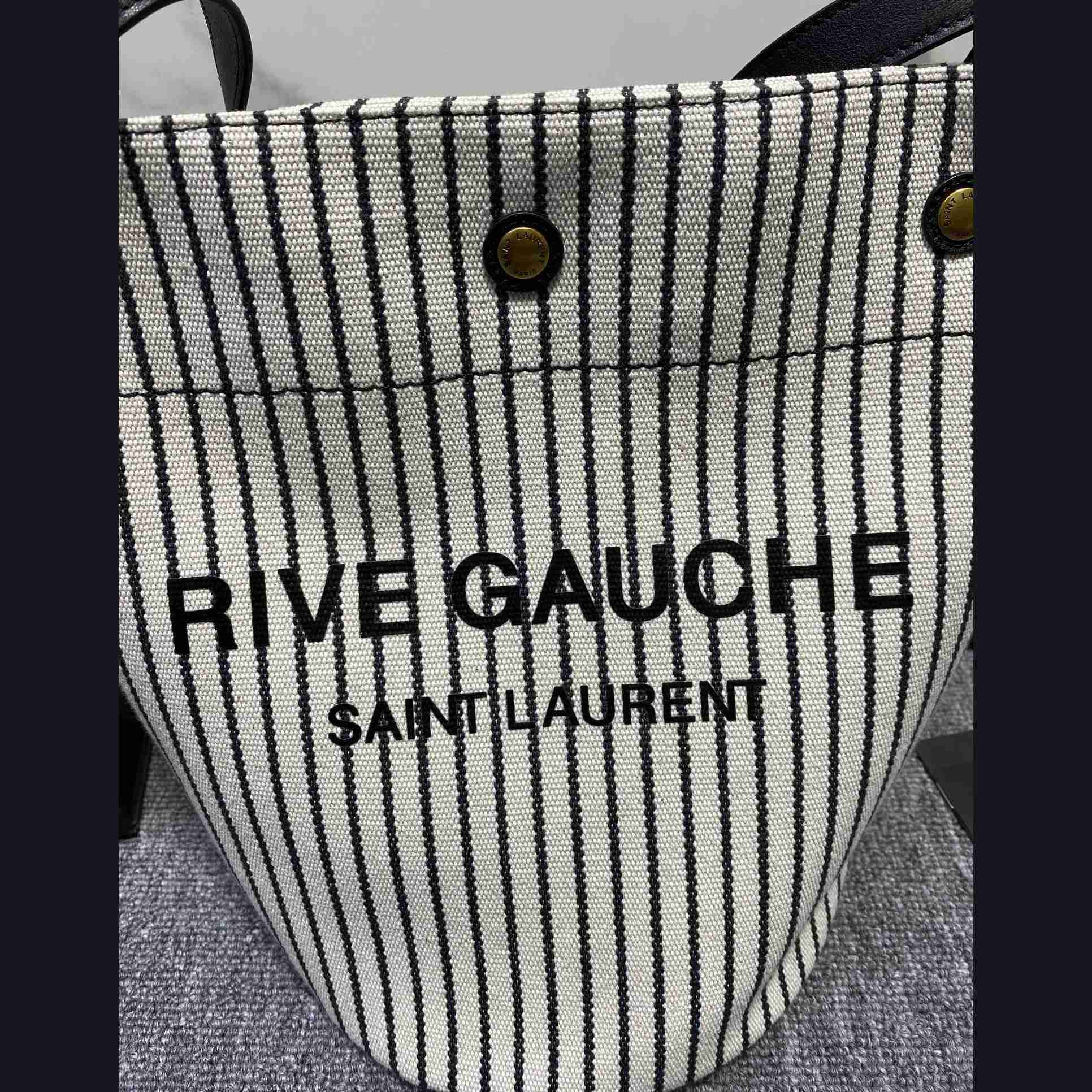 Saint Laurent YSL Rive Gauche Bucket Canvas (31x20x27.5cm) - EUR FASHION