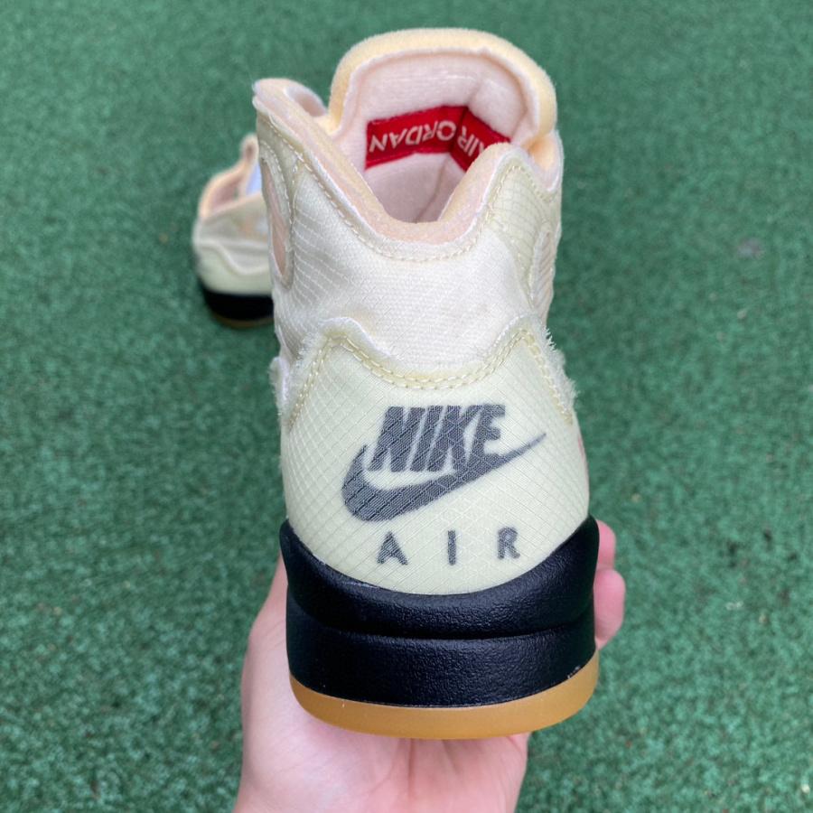 AirJordan 5 AJ5 x Off-White Ow Sneaker      DH8565-100 - EUR FASHION