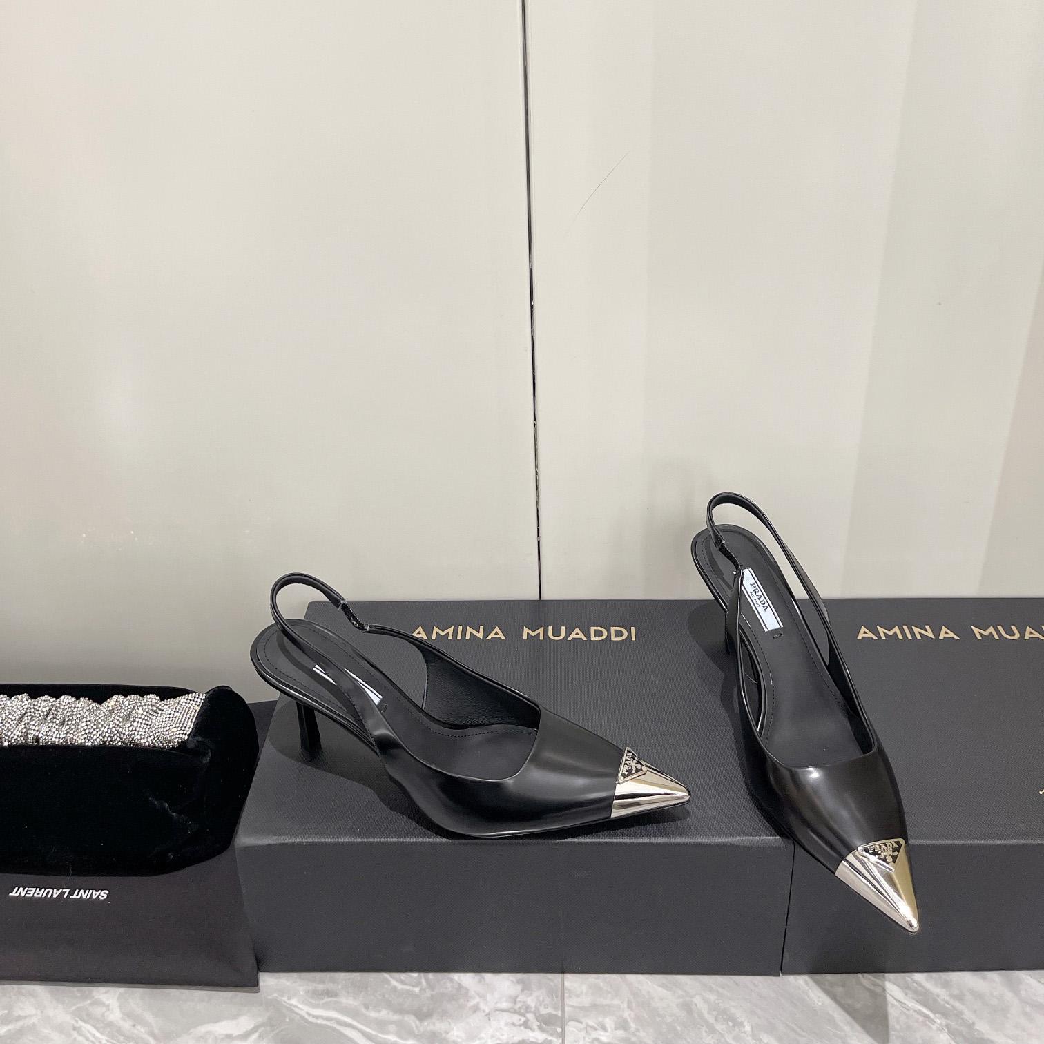 Prada 75mm Slingback Pump - EUR FASHION