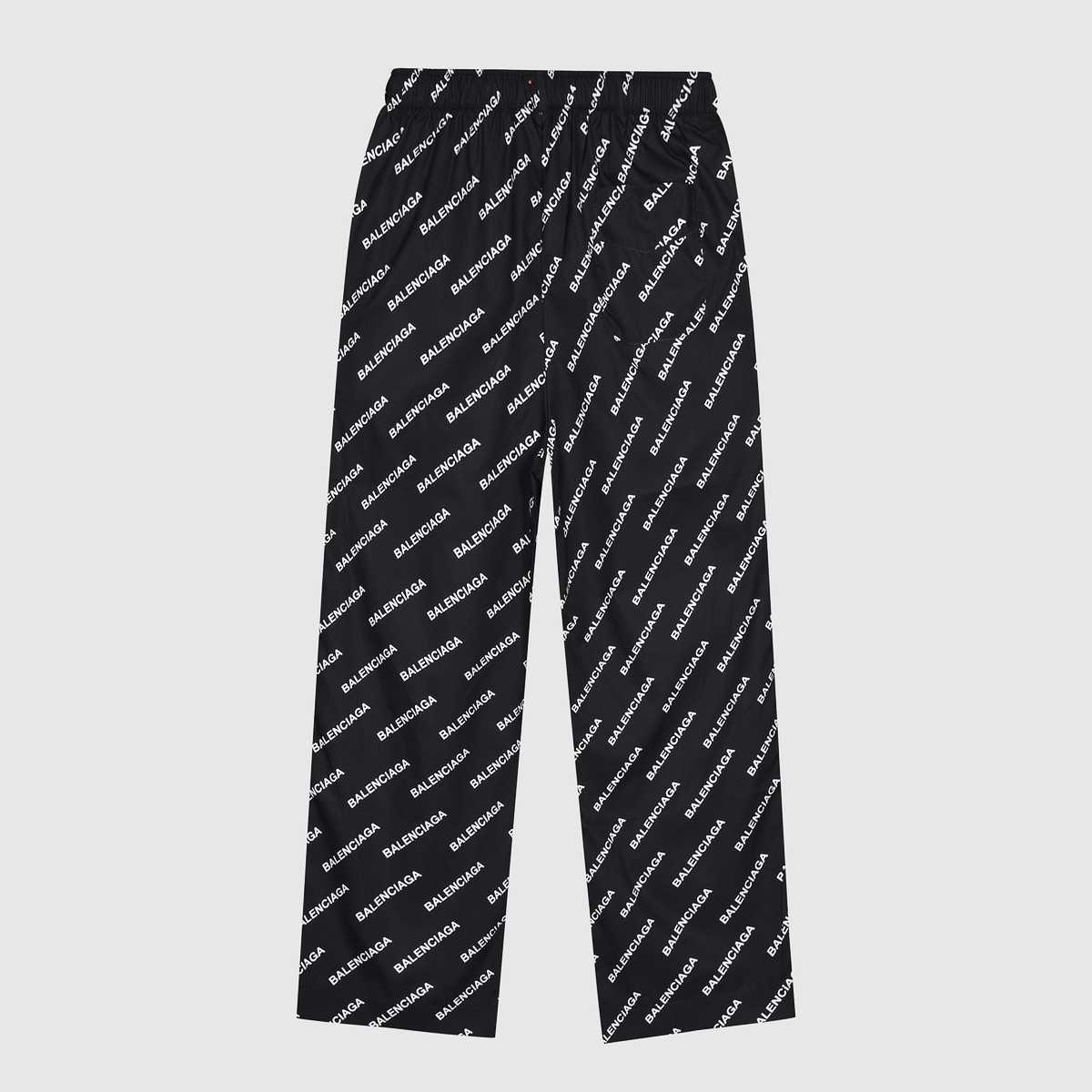 Balenciaga Logo Print Pyjama Trousers - EUR FASHION
