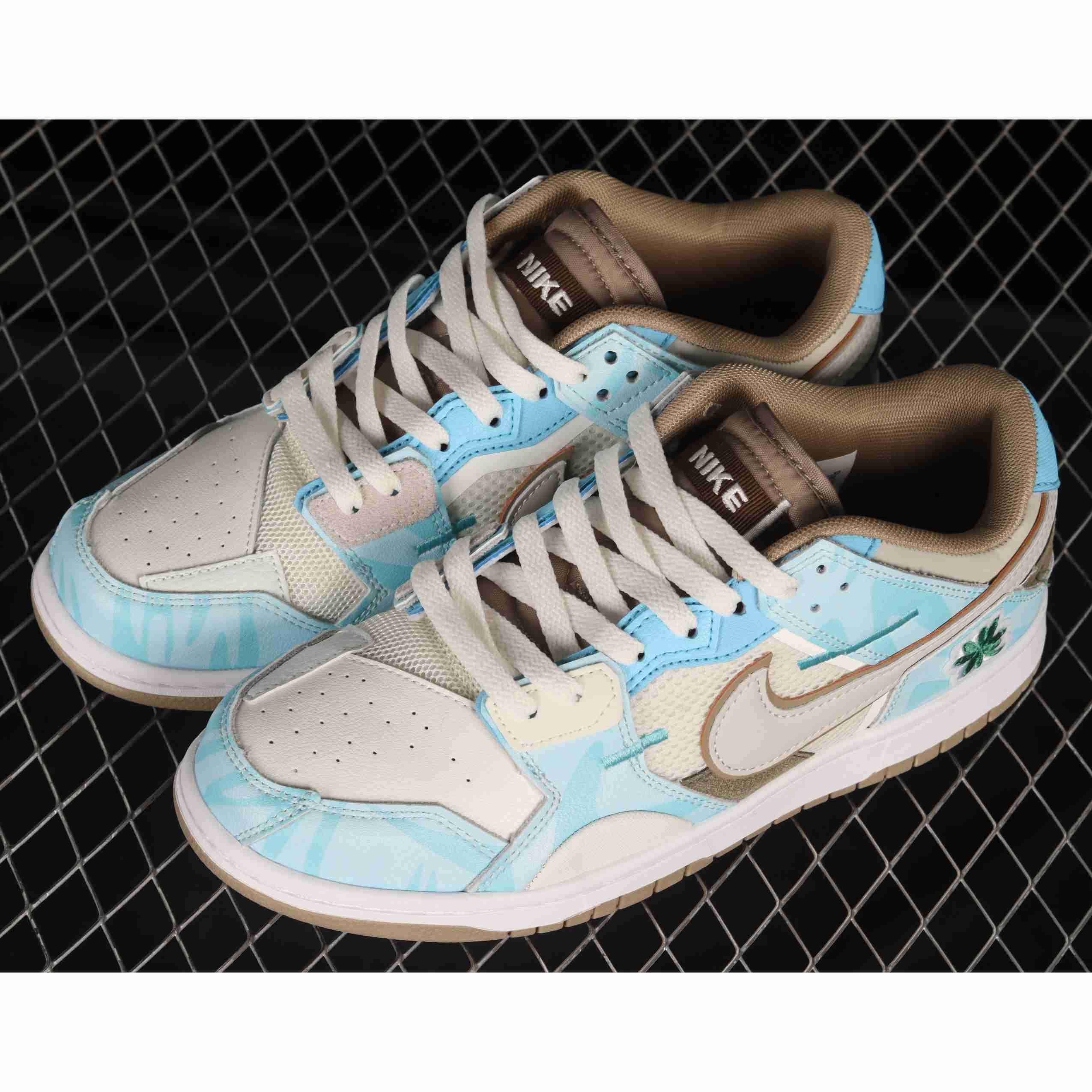 Nike Dunk Low Scrap Bone White Tiffany Green Sneaker      DH7450-102 - EUR FASHION