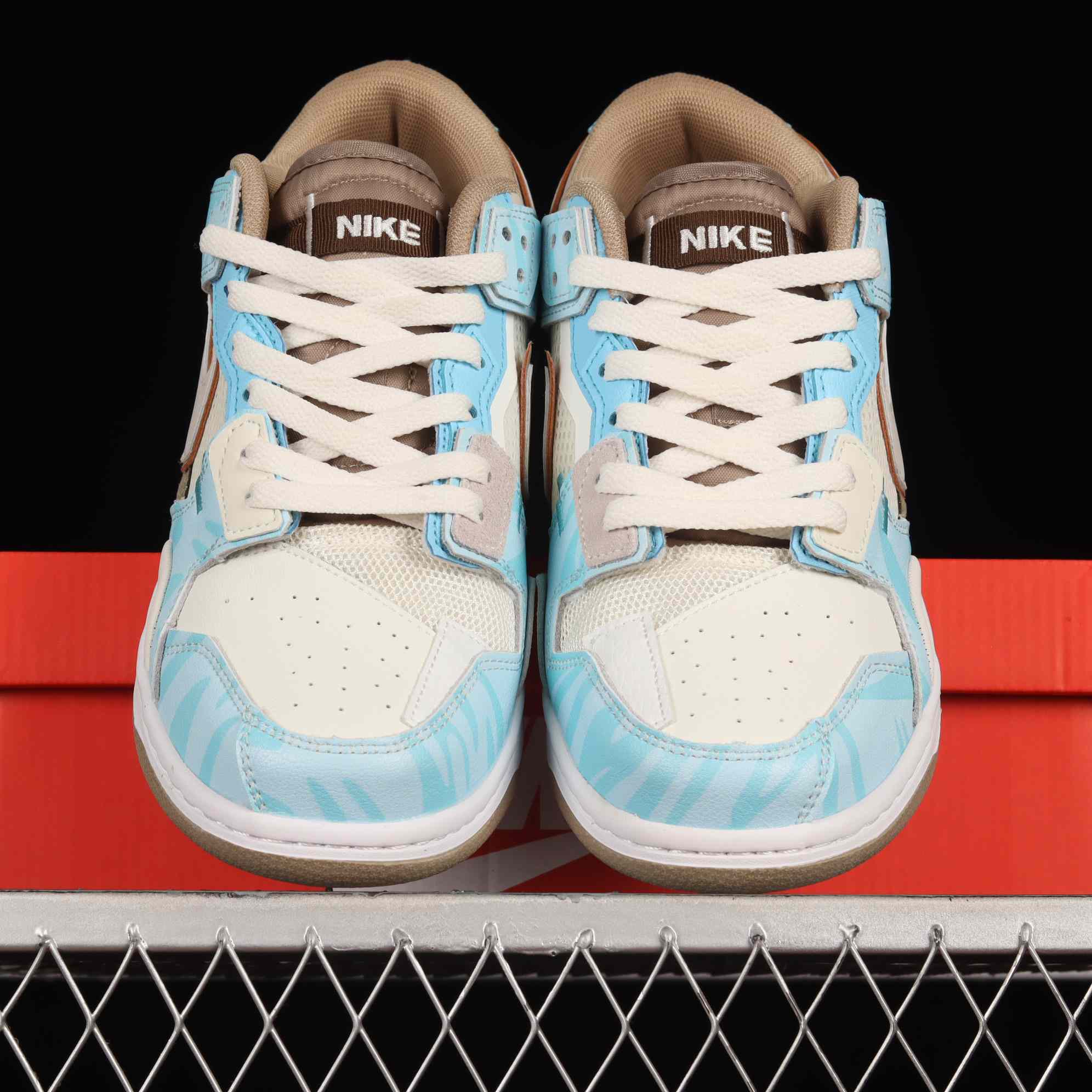 Nike Dunk Low Scrap Bone White Tiffany Green Sneaker      DH7450-102 - EUR FASHION