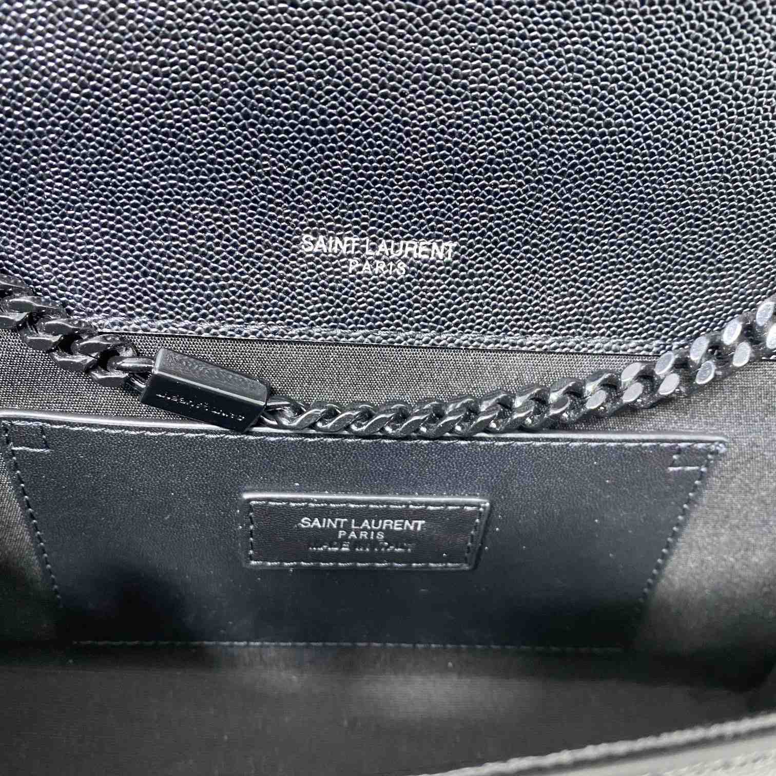 Saint Laurent Kate Medium Chain Bag In Grain De Poudre Embossed Leather - EUR FASHION