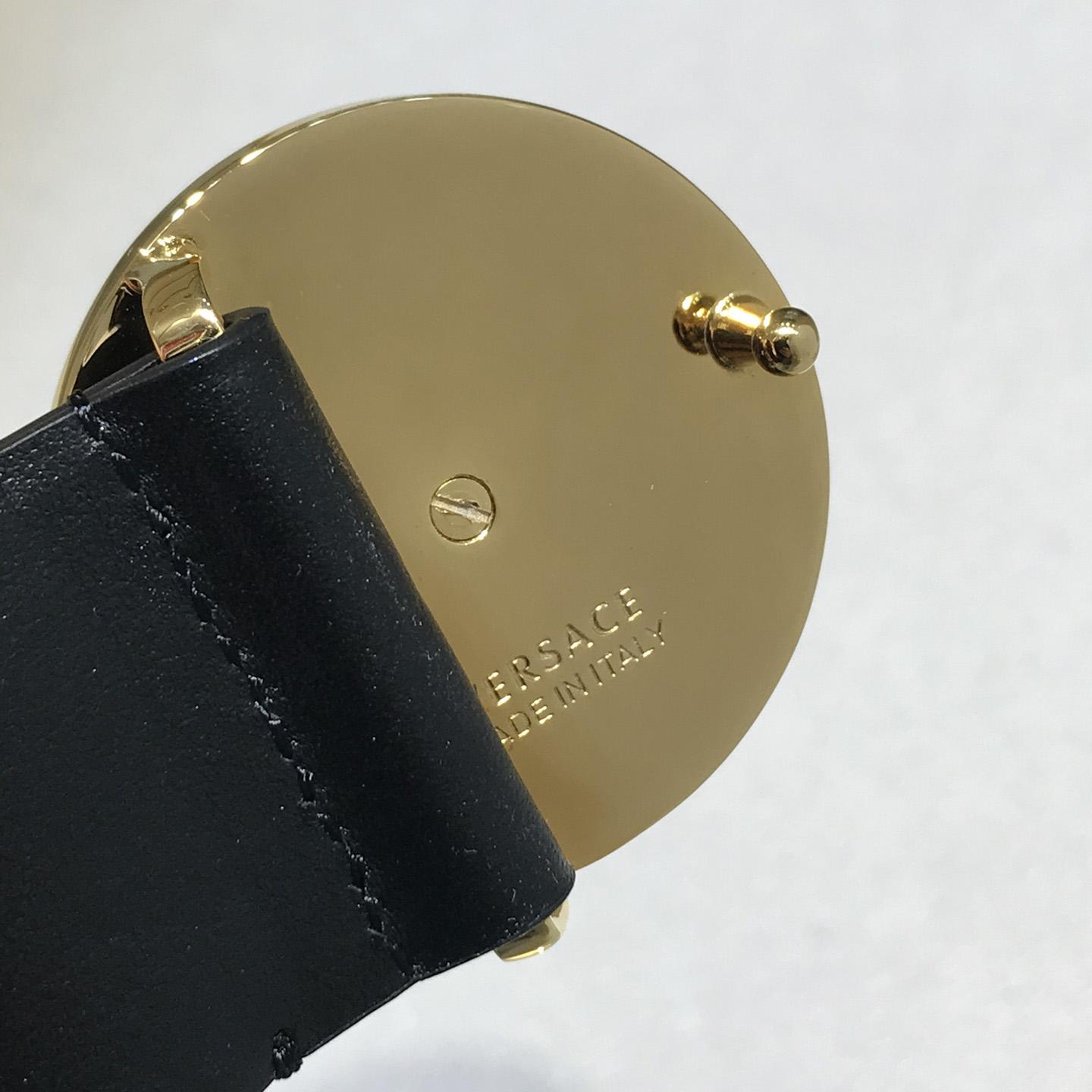 Versace Medusa Leathre Belt 38mm - EUR FASHION