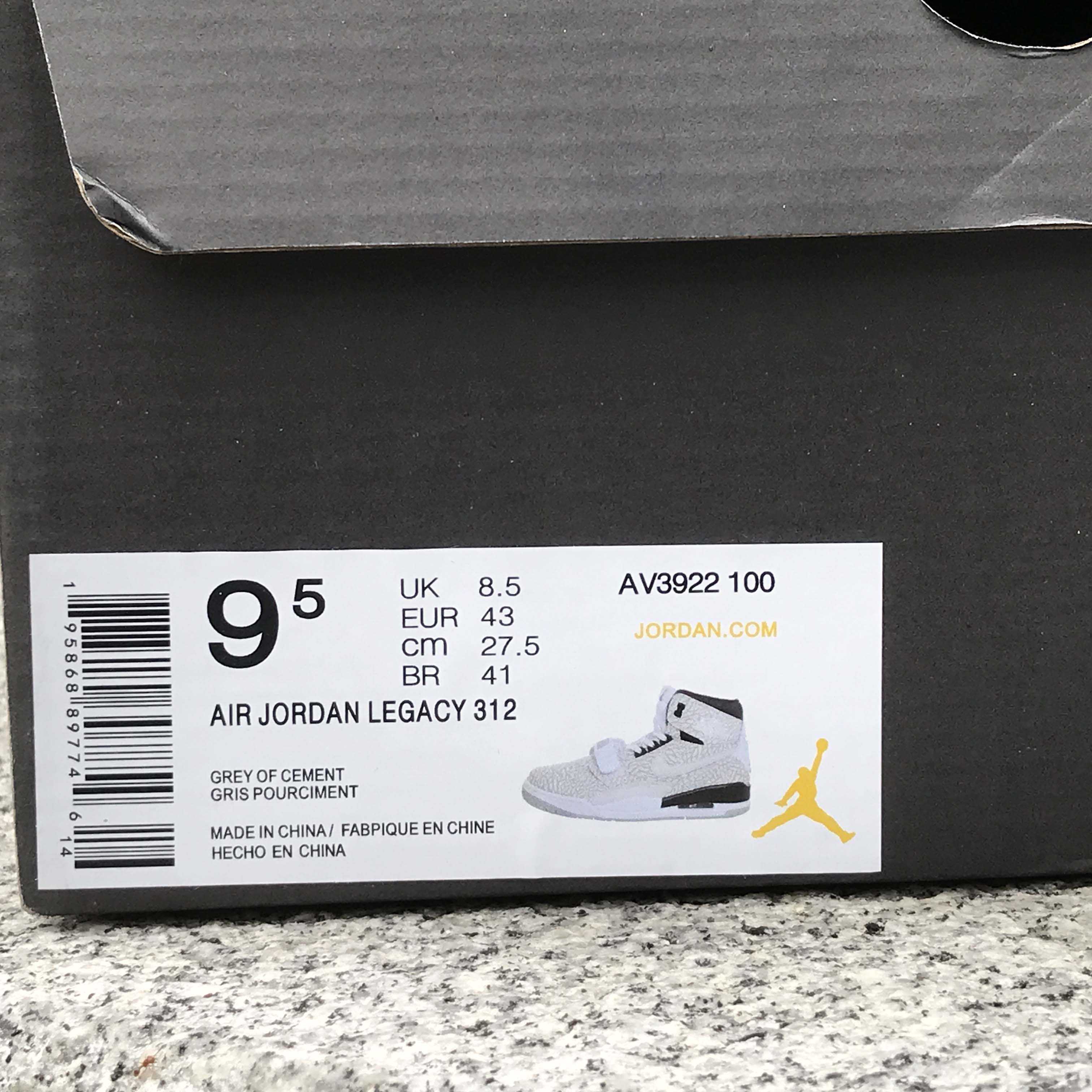 Air Jordan Legacy 312 Sneaker  AV3922-100 - EUR FASHION