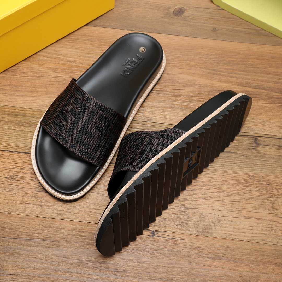 Fendi FF Logo Slides - EUR FASHION
