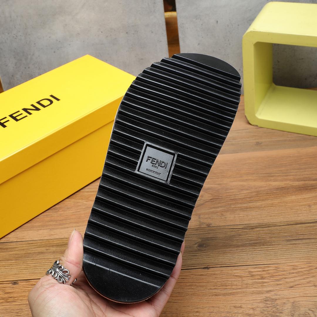 Fendi FF Logo Slides - EUR FASHION