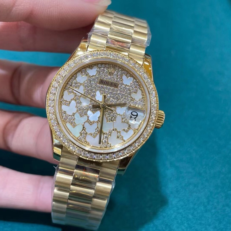 Rolex Yellow Gold Datejust 31 Watch - EUR FASHION