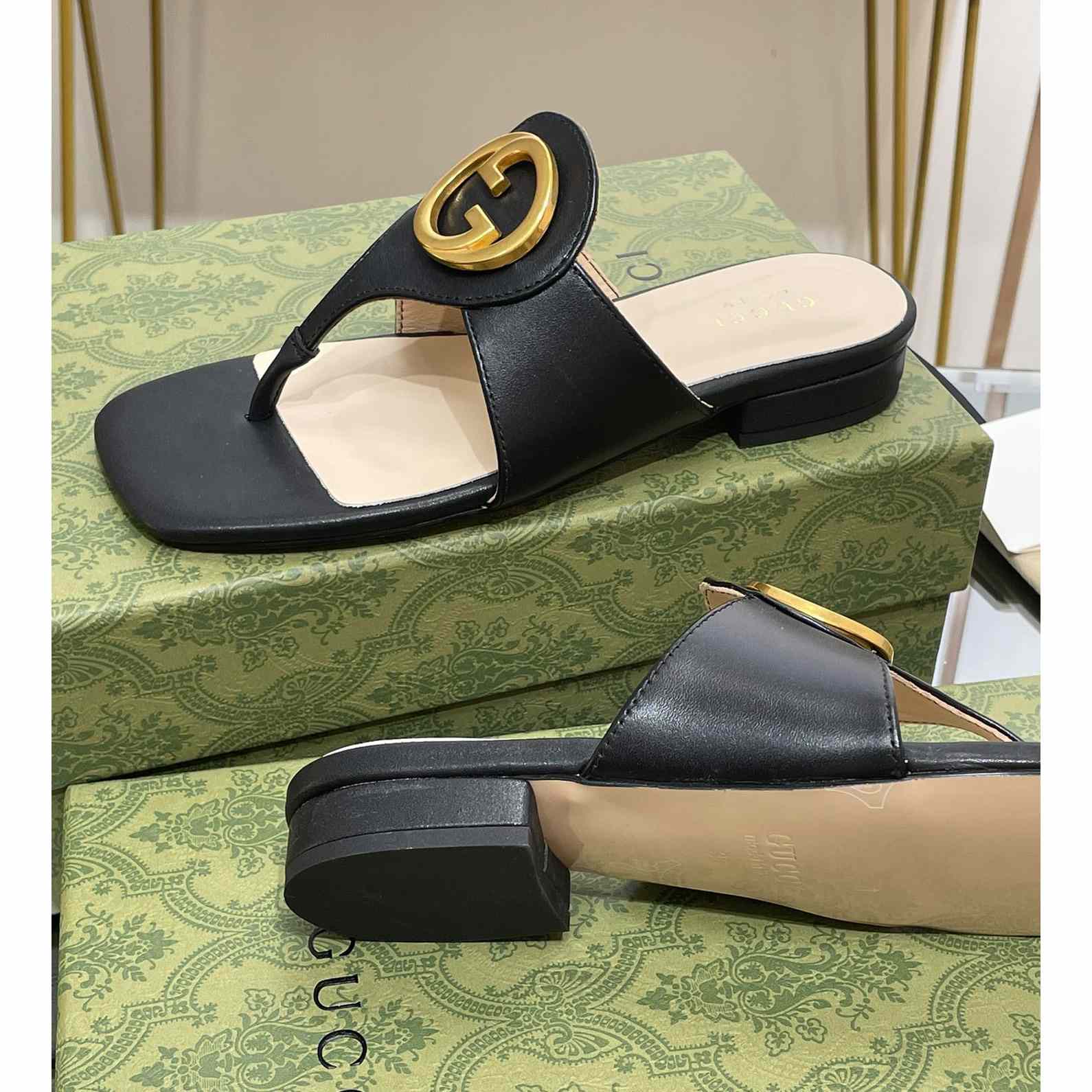 Gucci Women's Gucci Blondie Thong Sandal - EUR FASHION