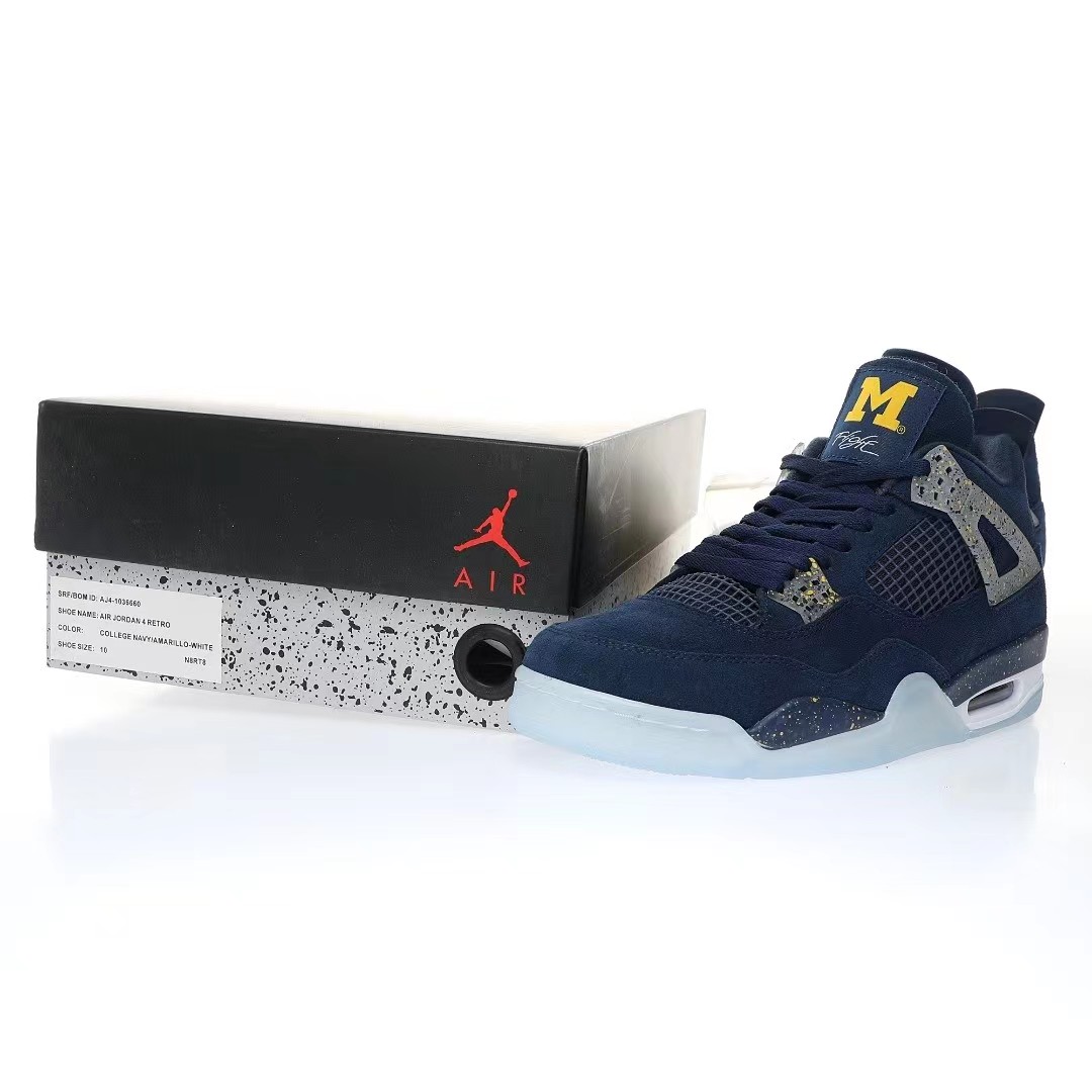 Nike Air Jordan 4 Retro PEUniversity of Michigan Sneaker      Ct8532-148 - EUR FASHION