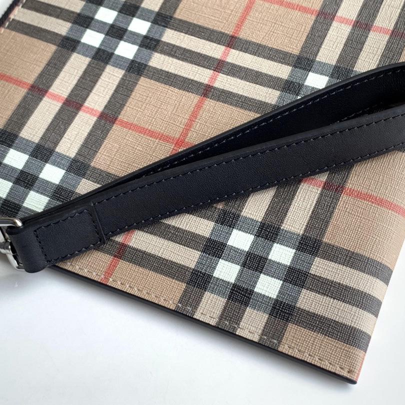 Burberry Vintage Check Canvas Zip Pouch(30cm*19.5cm) - EUR FASHION