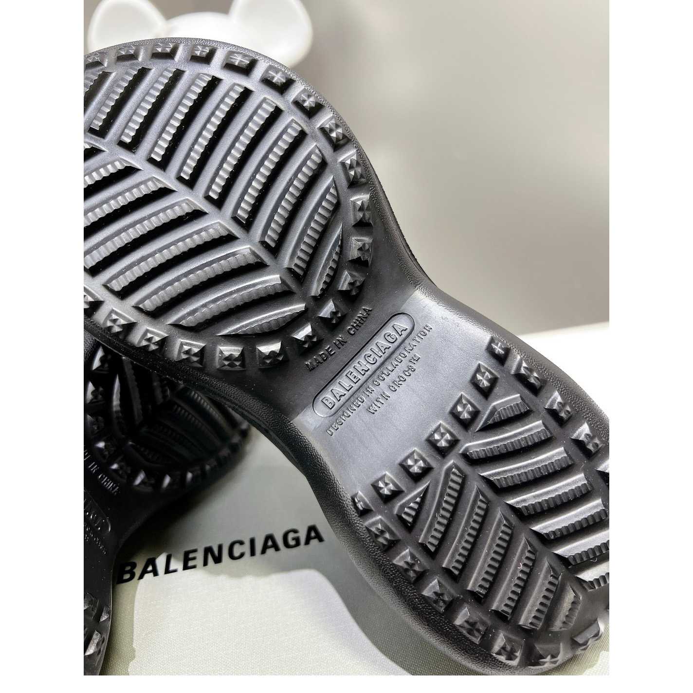 Balenciaga Women's Pool Crocs™ Slide Sandal In Black  - EUR FASHION