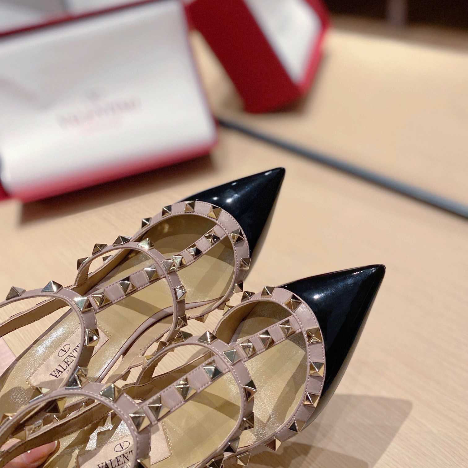 Valenti Patent Rockstud Caged Pump   100mm - EUR FASHION