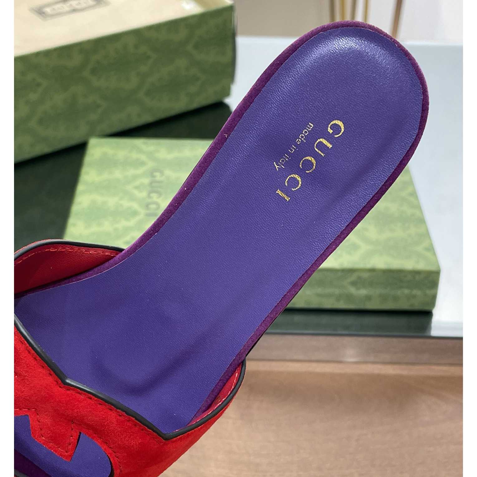 Gucci Women's Interlocking G Cut-out Slide Sandal - EUR FASHION