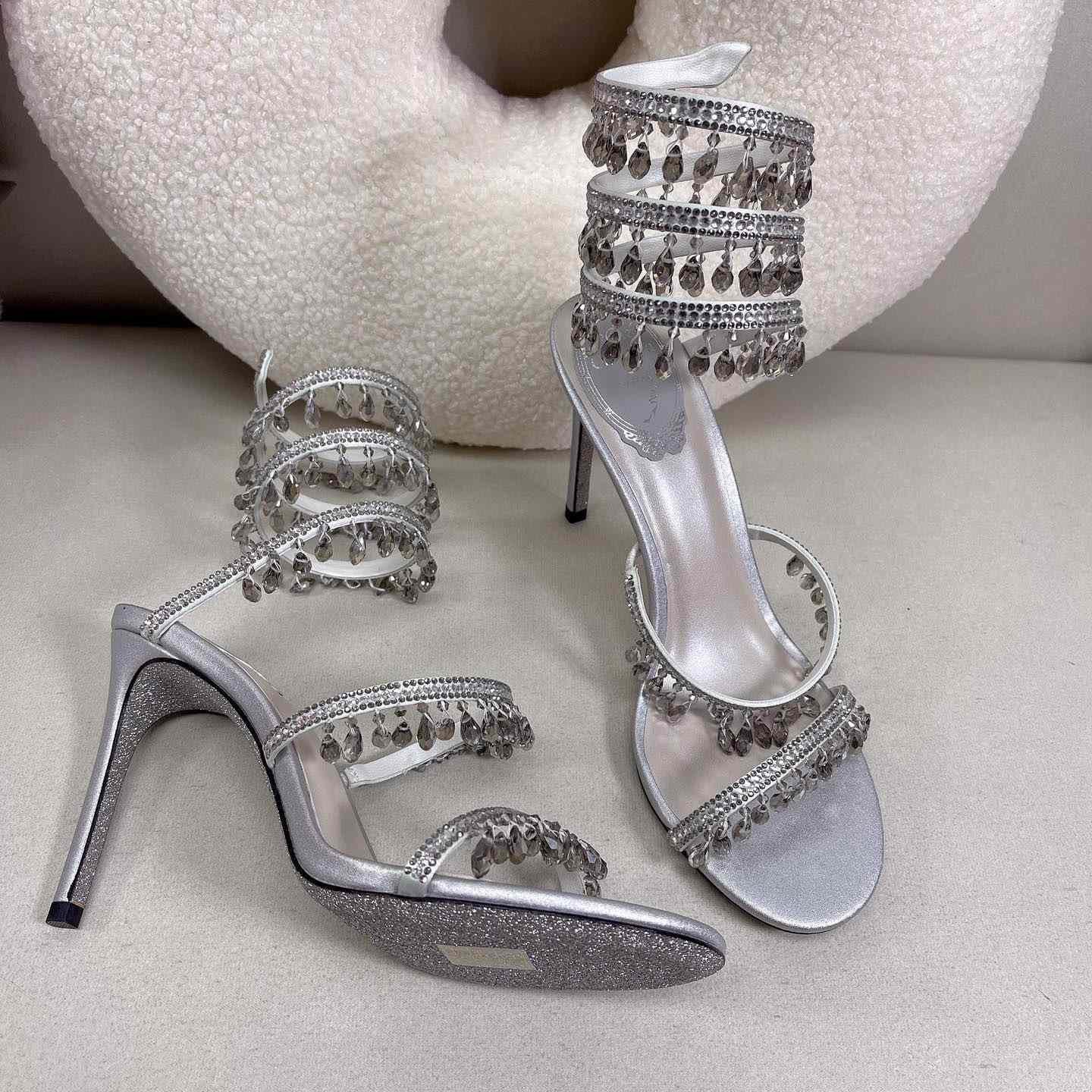 Rene Caovilla Elegant Evening Sandals Chandelier - EUR FASHION