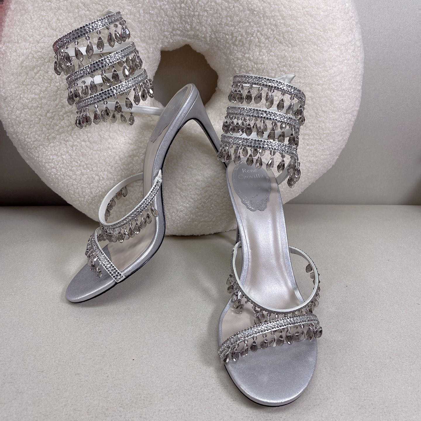 Rene Caovilla Elegant Evening Sandals Chandelier - EUR FASHION