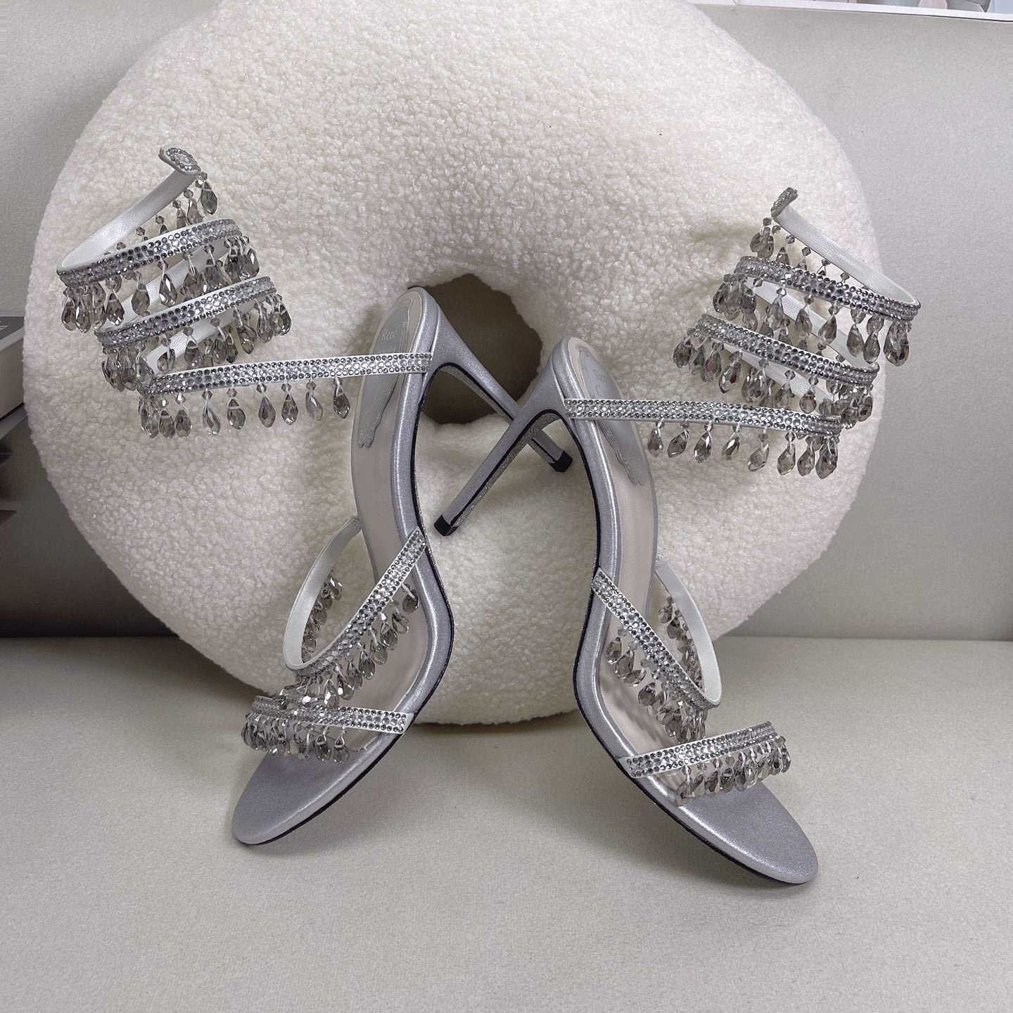 Rene Caovilla Elegant Evening Sandals Chandelier - EUR FASHION