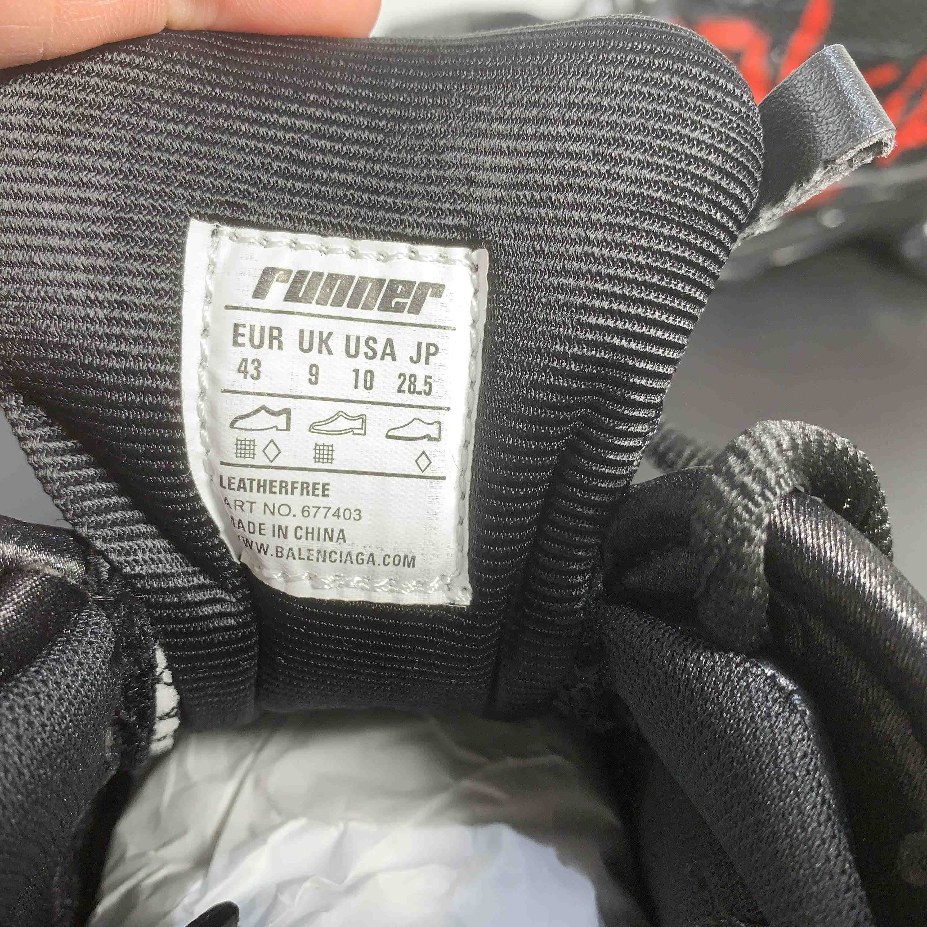 Balenciaga Runner Graffiti Sneaker In Black - EUR FASHION