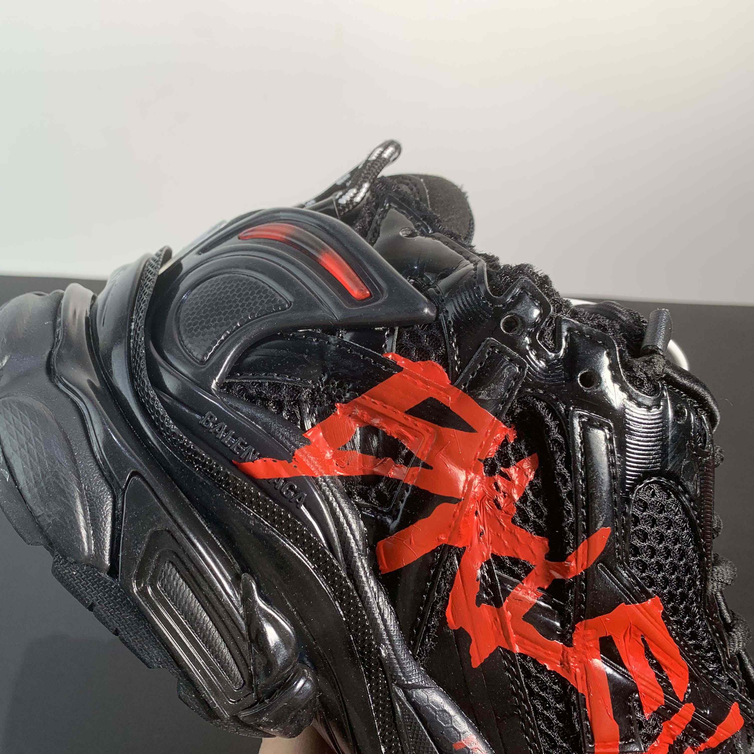 Balenciaga Runner Graffiti Sneaker In Black - EUR FASHION