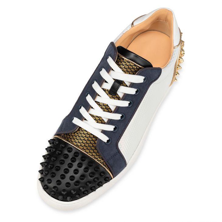 Christian Louboutin Seavaste 2 Low-Top Sneakers - King fabric And Spikes - Multicolor - EUR FASHION