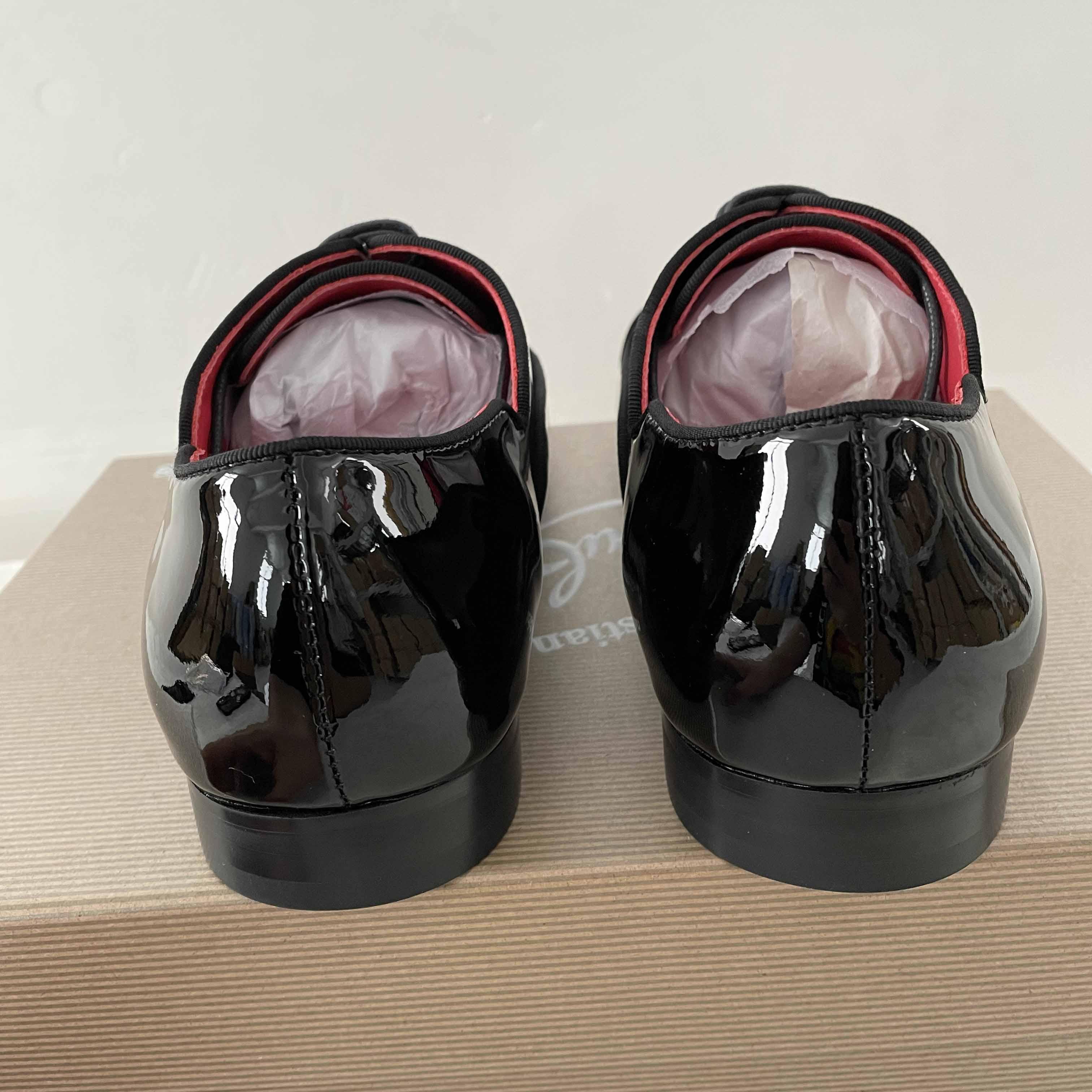 Christian Louboutin Greggy Chick Patent Leather Oxford Shoes - EUR FASHION