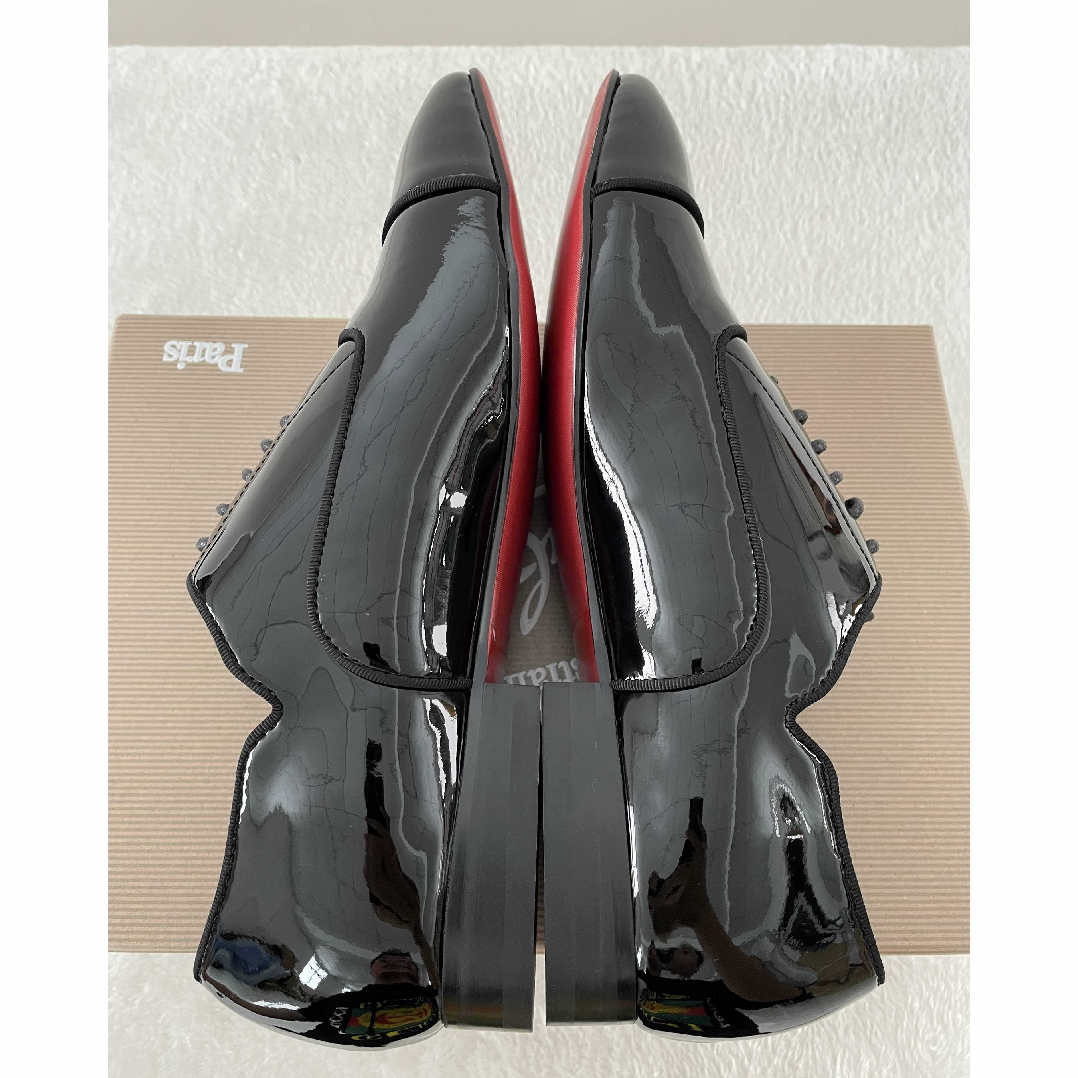 Christian Louboutin Greggy Chick Patent Leather Oxford Shoes - EUR FASHION