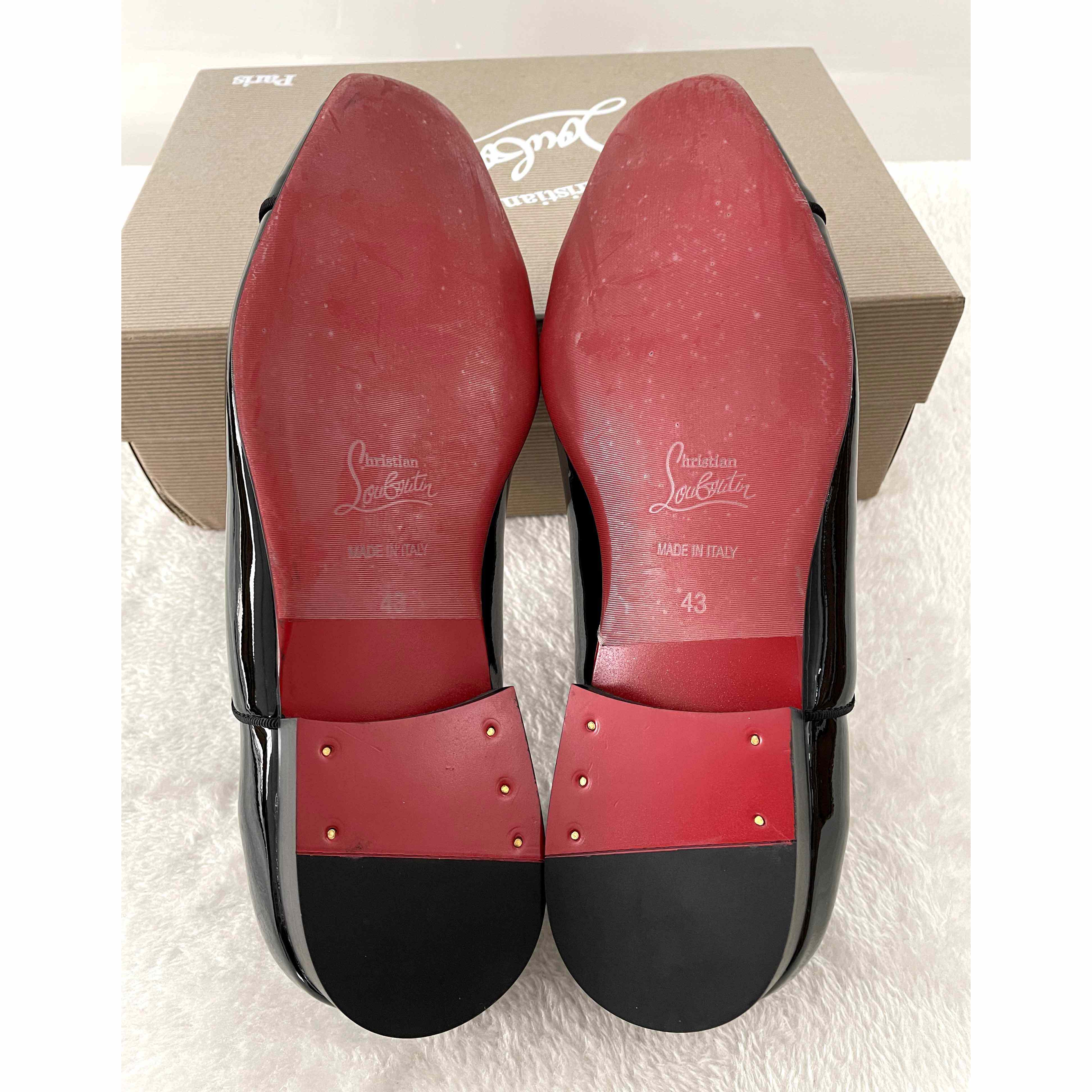 Christian Louboutin Greggy Chick Patent Leather Oxford Shoes - EUR FASHION