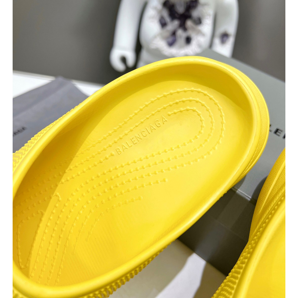 Balenciaga Women's Pool Crocs™ Slide Sandal In Yellow - EUR FASHION
