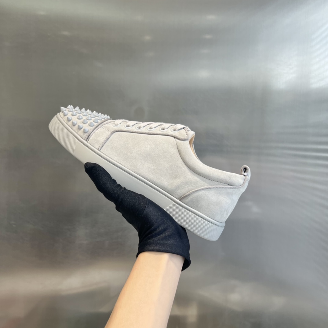 Christian Louboutin Louis Orlato Spiked Low-Top Sneakers - EUR FASHION