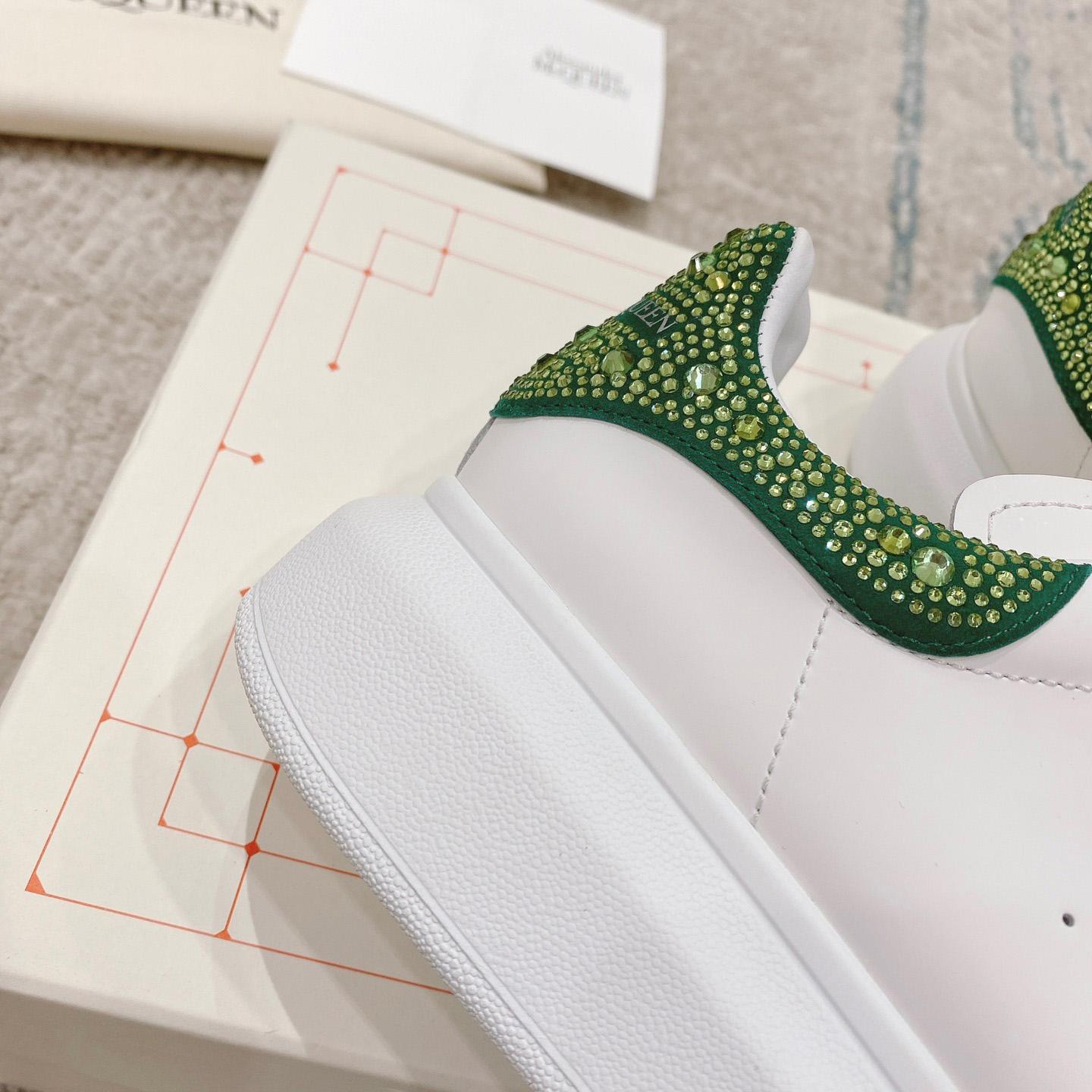 Alexander Mqueen Oversized Sneaker in White/Acid Green - EUR FASHION