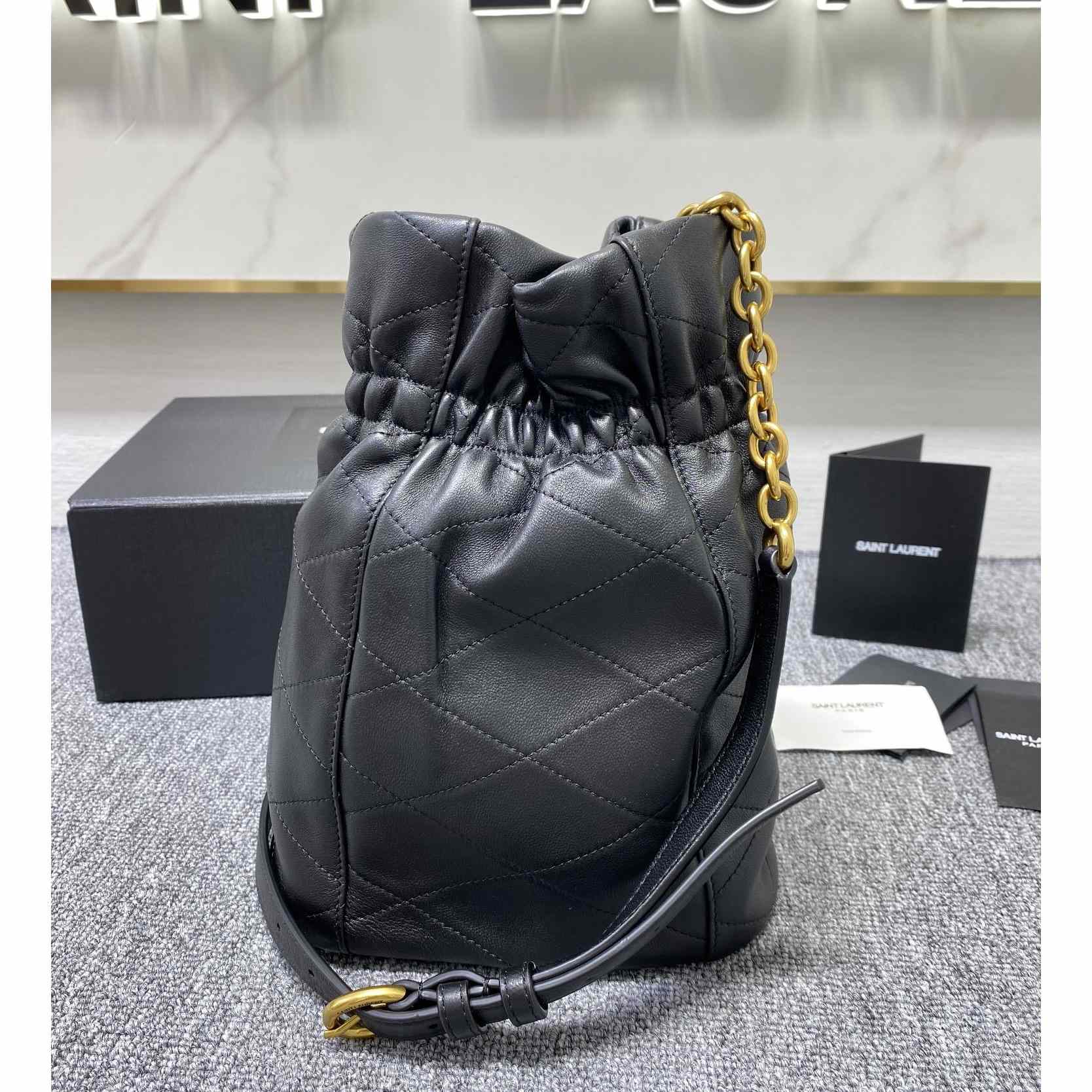 Saint Laurent Le Maillon Hook Bucket Bag(7.5x10.6x4.7cm) - EUR FASHION