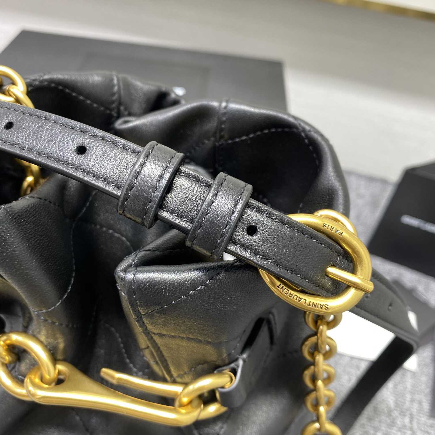 Saint Laurent Le Maillon Hook Bucket Bag(7.5x10.6x4.7cm) - EUR FASHION