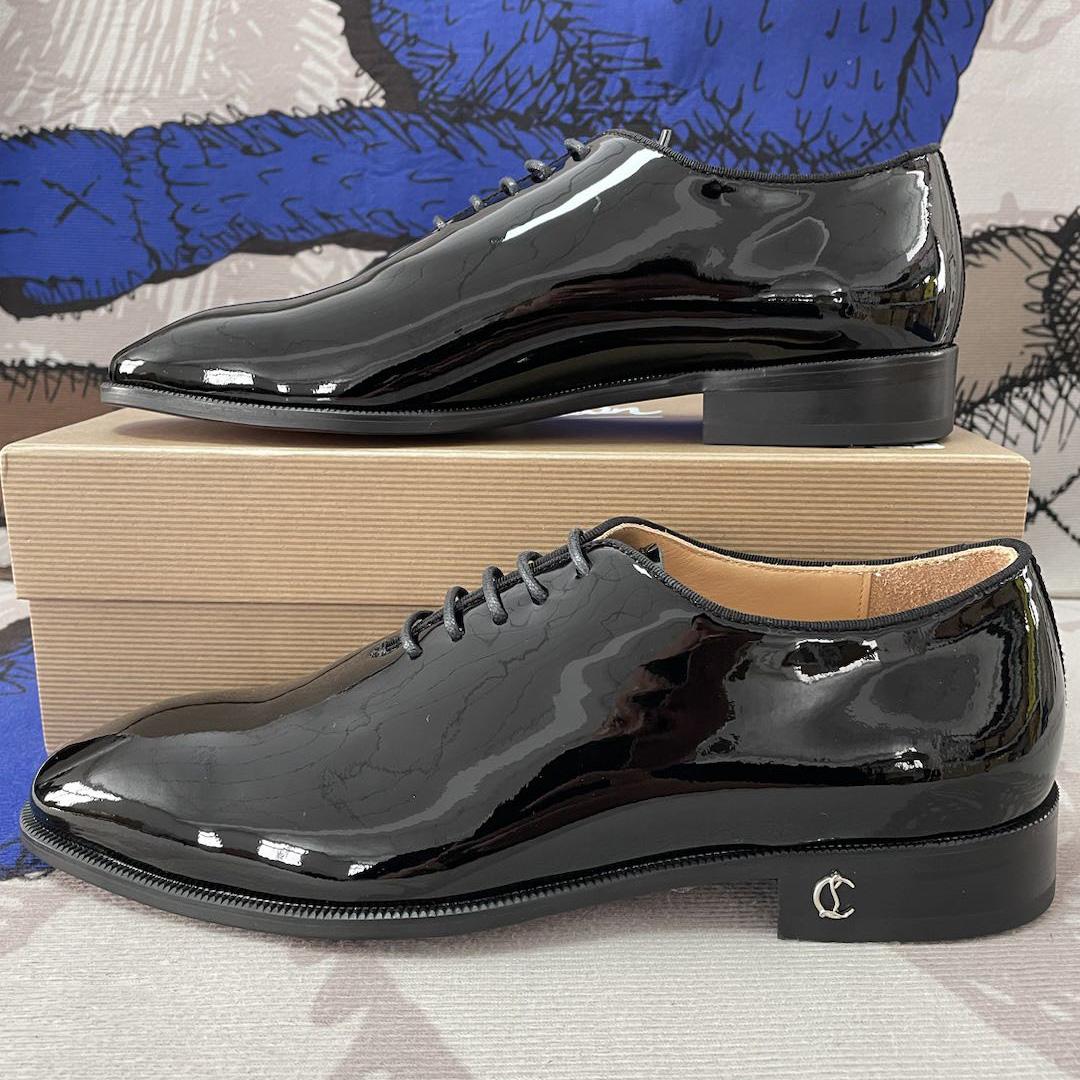 Christian Louboutin Corteo Lace-up shoes - Patent calf - Black - EUR FASHION