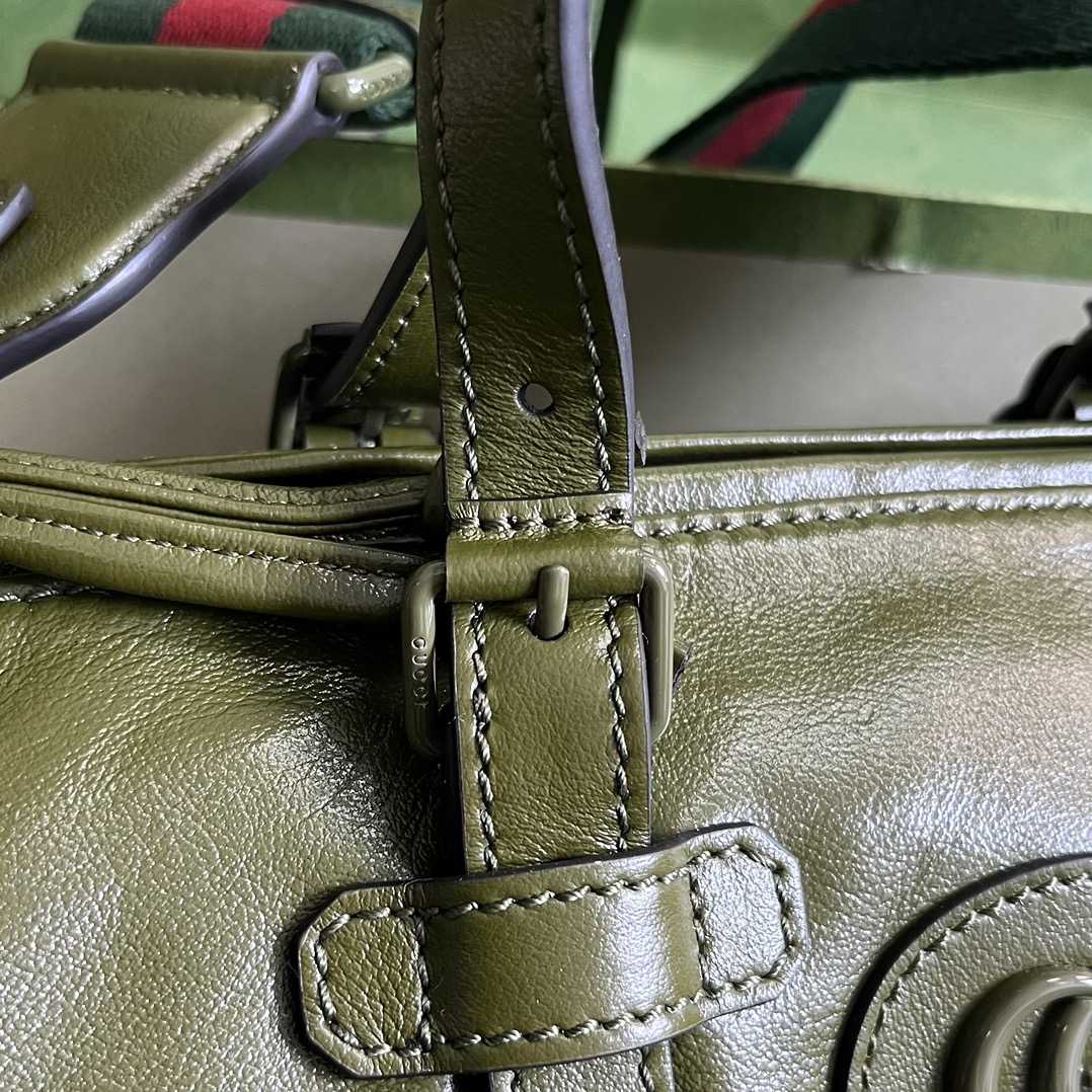 Gucci Small Duffle Bag With Tonal Double G(28.5-16-16cm) - EUR FASHION