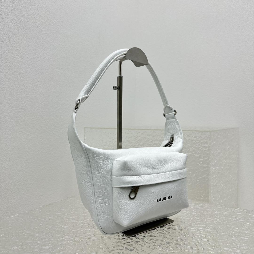 Balenciaga Raver Medium Bag With Handle In White - EUR FASHION